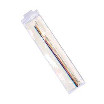 Comprar o produto de Kit canudo metal com limpador - holográfico  em Artesanato em Aracaju, SE por Solutudo