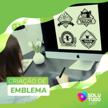 Comprar o produto de Criação de Emblema em Comunicação Visual pela empresa Criação de Logotipo Atibaia em Atibaia, SP por Solutudo