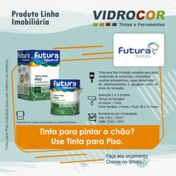 Comprar o produto de FUTURA Tintas - Vidrocor Tintas Lençóis Paulista em Tintas em Lençóis Paulista, SP por Solutudo