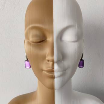 Comprar o produto de 	 Brinco pedra lilas aço inox semi joia  - Rp em Roupas e Acessórios em Botucatu, SP por Solutudo Comprar o produto de 	 Brinco pedra lilas aço inox semi joia  - Rp em Roupas e Acessórios em Botucatu, SP por Solutudo