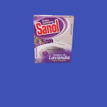 Comprar o produto de Pedra Sanitaria Campo de Lavanda 27 gr Sanol.jpg em Produtos de Limpeza pela empresa Sempre Limp - Produtos de limpeza, Higiene, Descartáveis e Automotivos  em Jundiaí, SP por Solutudo