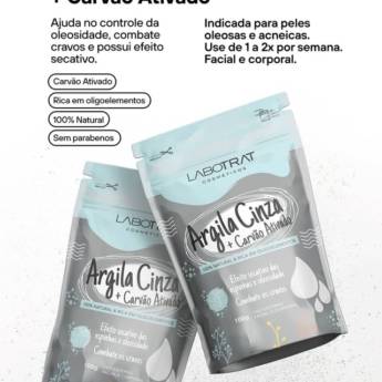 Comprar o produto de Argila Cinza + Carvão Ativado  em Tratamento capilar em Aracaju, SE por Solutudo
