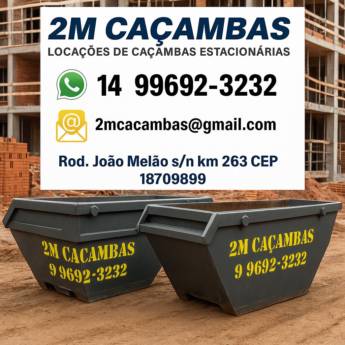 Comprar o produto de Caçamba Estacionária para Retirada de Entulhos em Avaré em Caçambas em Avaré, SP por Solutudo
