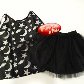 Comprar o produto de 2722 - Conjunto tutu e capa halloweenesca juvenil (12 a 16) em Fantasia Juvenil Feminina em Tietê, SP por Solutudo