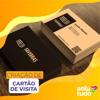 Comprar o produto de Criação de Cartão de Visita em Comunicação Visual em Atibaia, SP por Solutudo