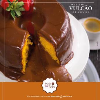 Comprar o produto de Bolo Vulcão em Bolos e Doces em Bauru, SP por Solutudo