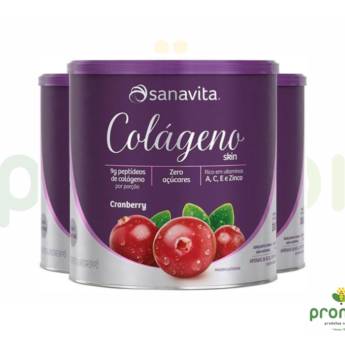 Comprar o produto de Colágeno Skin Cranberry 300g - Sanavita em Colágeno em Foz do Iguaçu, PR por Solutudo