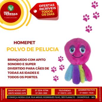 Comprar o produto de Homepet Polvo de Pelúcia Colorido - Nº2 em Artigos Pets em Divinópolis, MG por Solutudo