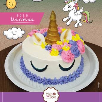 Comprar o produto de Bolo Unicórnio em Bolos e Doces em Bauru, SP por Solutudo