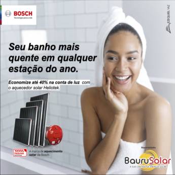 Comprar o produto de Aquecedor Solar de Banho - Bosch em Duchas em Bauru, SP por Solutudo