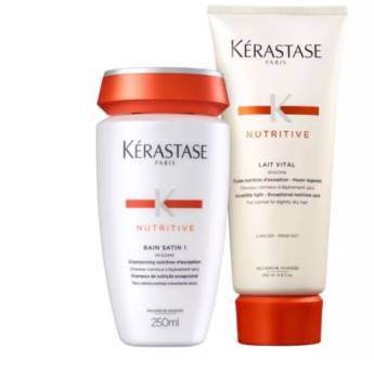 Comprar o produto de Kit Kérastase Nutritive Satin Vital (2 Produtos) em Kérastase PARIS em Jundiaí, SP por Solutudo