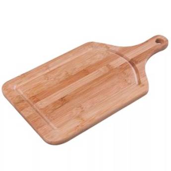 Comprar o produto de Tábua para Corte Bamboo com Cabo  38,5CM X 20,5CM MOR em Tábua de Corte pela empresa Casa Vitória em Foz do Iguaçu, PR por Solutudo
