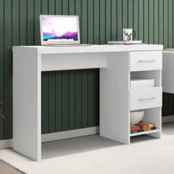 Comprar o produto de MESA GERMAI DUNA PARA COMPUTADOR BRANCO em Escrivaninhas em Foz do Iguaçu, PR por Solutudo