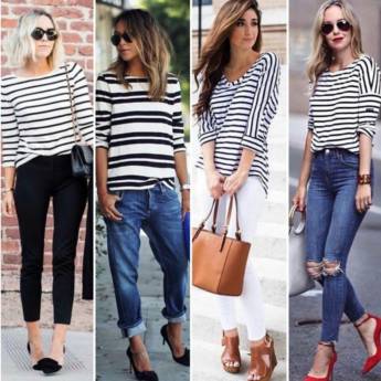 Comprar o produto de Temos uma última Blusa de Malha Listrada aqui na loja Disponível no Tamanho: 46/48 em Feminino em Bauru, SP por Solutudo