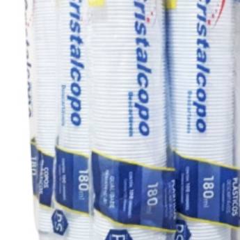 Comprar o produto de Copo Descartável Cristalcopo Transparente 180ml em Descartáveis para Festa em Jundiaí, SP por Solutudo