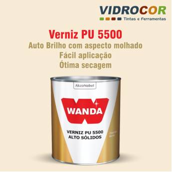 Comprar o produto de Verniz PU 5500 HS Kit 0.90L Wanda AkzoNobel  / Loja de Tinta automotiva Lençóis Paulista em Linha Automotiva em Lençóis Paulista, SP por Solutudo