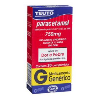 Comprar o produto de Paracetamol 750mg  em Medicamentos em Foz do Iguaçu, PR por Solutudo