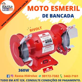 Comprar produto Moto Esmeril  em Ferramentas pela empresa Rassa Hidroluz - Materiais Elétricos, Hidráulicos e para Construção em Americana, SP