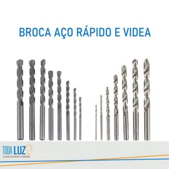 Comprar o produto de Broca Aço Rápido e Videa em Ferramentas pela empresa Toda Luz Materiais Elétricos e Iluminação em Atibaia, SP por Solutudo