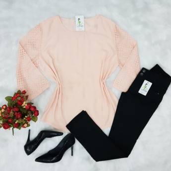 Comprar o produto de Blusa crepe em Blusas em Bauru, SP por Solutudo