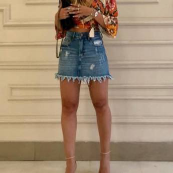 Comprar o produto de Saia bebela jeans marcela em Moda Feminina em Bauru, SP por Solutudo