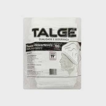 Comprar o produto de Touca TNT Descartável Branca 100un | Talge em Embalagens pela empresa EmbalaFoz Tudo em Embalagens em Foz do Iguaçu, PR por Solutudo