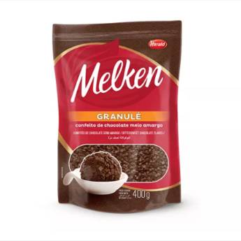 Comprar o produto de Granulé de Chocolate Meio Amargo Melken 400 g em Confeitaria em Jundiaí, SP por Solutudo