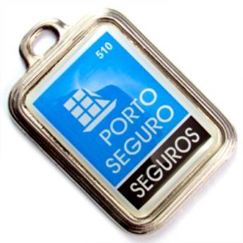 Comprar o produto de Chaveiro Medalha ou Pingente COD 510 - Medalha Quadrada c/ borda em Chaveiros Medalha ou Pingente em São José do Rio Preto, SP por Solutudo