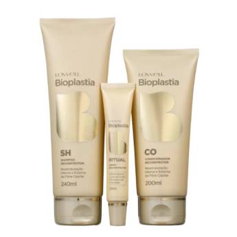 Comprar o produto de Kit Lowell Bioplastia Capilar Bioplastia Home Care (3 Produtos) em Lowell Profissional  em Jundiaí, SP por Solutudo