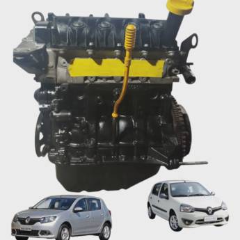 Comprar o produto de MOTOR RN 1.0 16V FLEX SANDERO CLIO LOGAN KANGOO em Motor Parcial em Jundiaí, SP por Solutudo