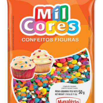 Comprar o produto de CONFEITO FIGURA CONFETE MIL CORES em Confeitaria em Jundiaí, SP por Solutudo