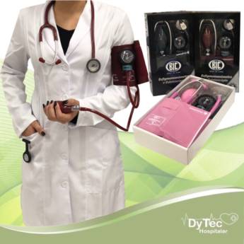 Comprar o produto de  Kit Esfignomanômetro + Estetoscópio em Kit Acadêmico pela empresa Cirúrgica DyTec - Comércio e Manutenção em Equipamentos Médicos Hospitalares em Jundiaí, SP por Solutudo