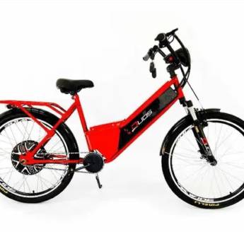 Comprar o produto de Bicicleta Eletrica Confort 800W 48V 15Ah Cor Vermelha em Elétrica em Bauru, SP por Solutudo