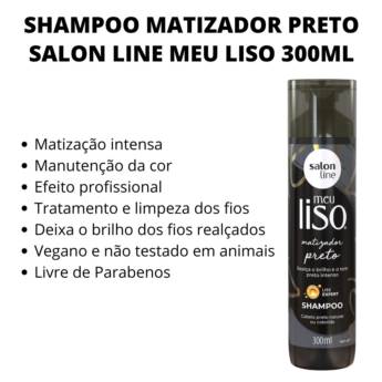 Comprar o produto de Shampoo Matizador Preto Salon Line  em Kit shampoo e condicionador em Aracaju, SE por Solutudo