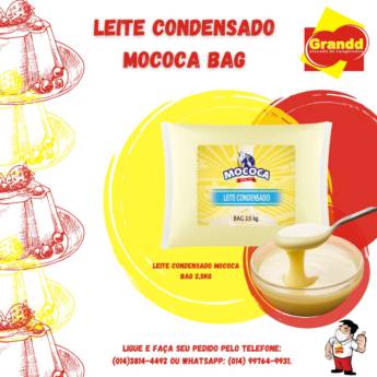 Comprar o produto de LEITE CONDENSADO MOCOCA BAG 2,5 KG  em Alimentos em Botucatu, SP por Solutudo