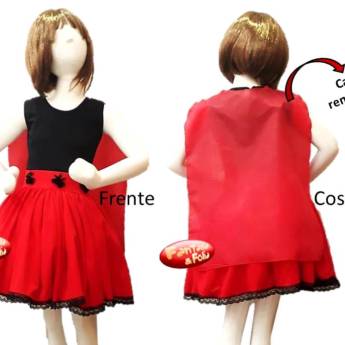 Comprar o produto de 2881 - Vampirinha infantil (tamanho 8) em Fantasia Infantil Feminina em Tietê, SP por Solutudo