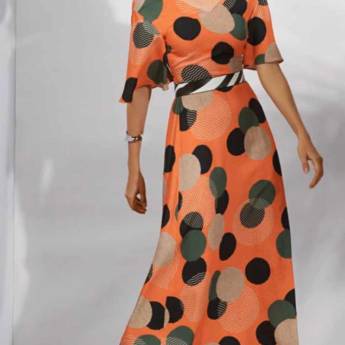 Comprar o produto de Vestido Estampado Morena Rosa em Moda Feminina em Bauru, SP por Solutudo