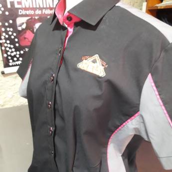 Comprar o produto de Camisa Feminina Manga Curta em Camisas em Atibaia, SP por Solutudo