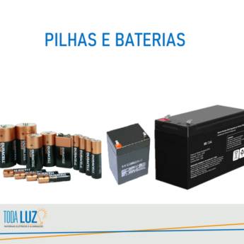 Comprar o produto de Pilhas e Baterias em Materiais Elétricos pela empresa Toda Luz Materiais Elétricos e Iluminação em Atibaia, SP por Solutudo