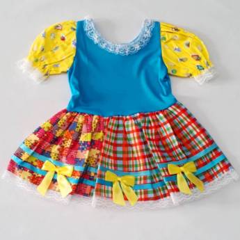 Comprar o produto de 3205 - Vestido junino tamanho 1 em Fantasia Bebê Feminina em Tietê, SP por Solutudo