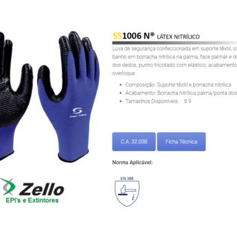 Comprar o produto de Luva Latex Nitrilica (SS1006N) em EPI's em Boituva, SP por Solutudo