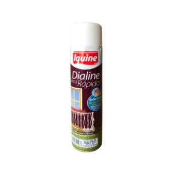 Comprar o produto de Tinta Spray Dialine Seca Rápido Branco Fosco 400ml Iquine em Linha Moveleira em Americana, SP por Solutudo