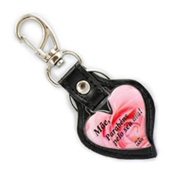Comprar o produto de Chaveiro Couro Sintético COD 412 - Coração em Chaveiros de Couro em São José do Rio Preto, SP por Solutudo