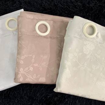 Comprar o produto de Cortina de Jacquard Flores em Cortinas em Osasco, SP por Solutudo