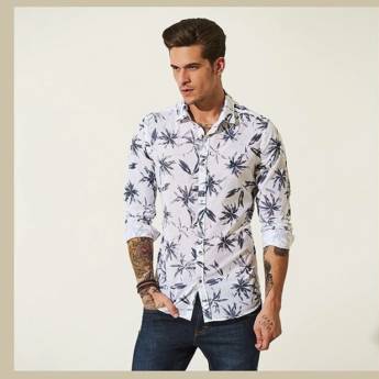 Comprar o produto de Camisa floral masculina da Acostamento em A Classificar em Santa Cruz do Rio Pardo, SP por Solutudo