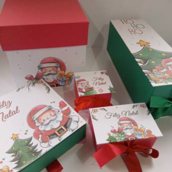 Comprar o produto de Caixas Cartonadas de Natal em Presentes Criativos em Botucatu, SP por Solutudo
