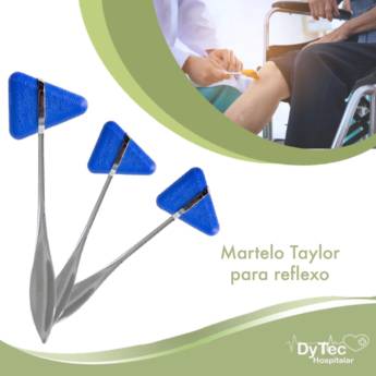 Comprar o produto de Martelo De Taylor Neurológico Azul em Produtos Hospitalares pela empresa Cirúrgica DyTec - Comércio e Manutenção em Equipamentos Médicos Hospitalares em Jundiaí, SP por Solutudo