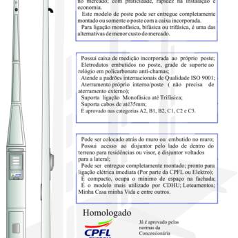 Comprar o produto de PCI SIMPLES CPFL - POSTE COM CAIXA INCORPORADA COMPLETO em Outros em Araçatuba, SP por Solutudo