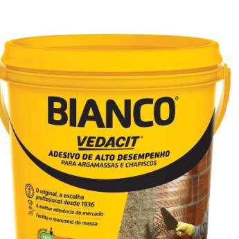 Comprar o produto de Bianco Vedacit Adesivo de Alto Desempenho para Argamassa e Chapiscos 3,6KG  em Materiais para Construção em Boituva, SP por Solutudo