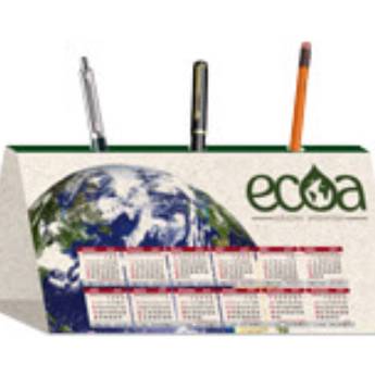 Comprar o produto de CALENDÁRIO DE MESA PORTA CANETAS HORIZONTAL RECICLATO em Calendários em São José do Rio Preto, SP por Solutudo